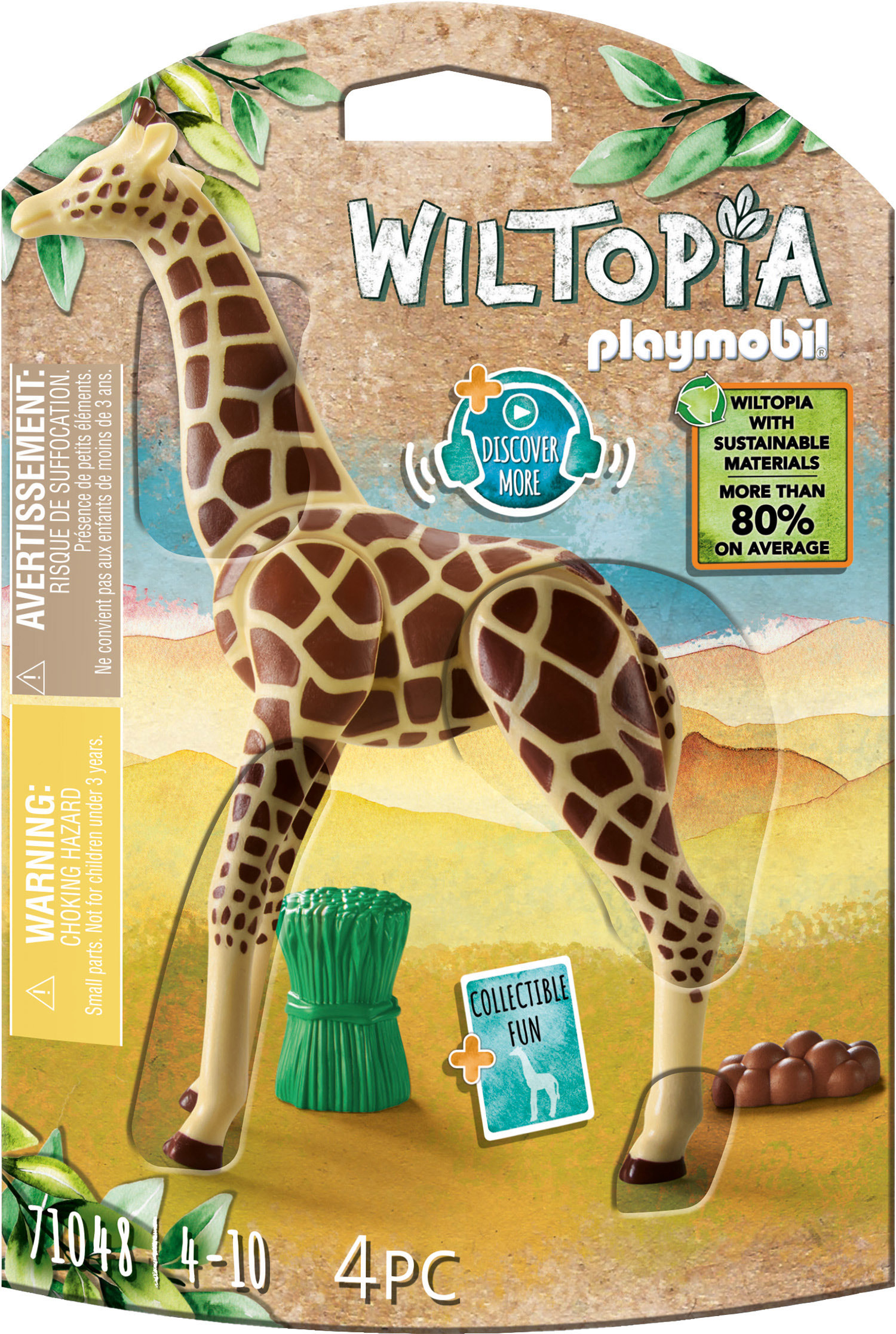 PLAYMOBIL Spielset, Wiltopia - Giraffe 71048 Mehrfarbig