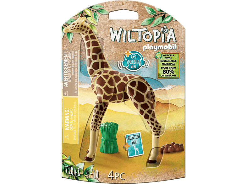 PLAYMOBIL 71048 Wiltopia - Giraffe Spielset, Mehrfarbig