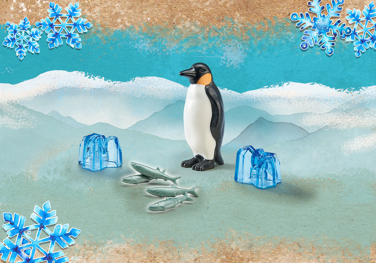 PLAYMOBIL 71061 Wiltopia - Kaiserpinguin Spielset, Mehrfarbig