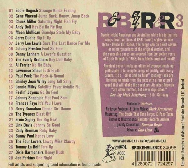 VARIOUS - Rhythm And Blues Goes Rock And Roll 3-Dance Girl Dan  - (CD)