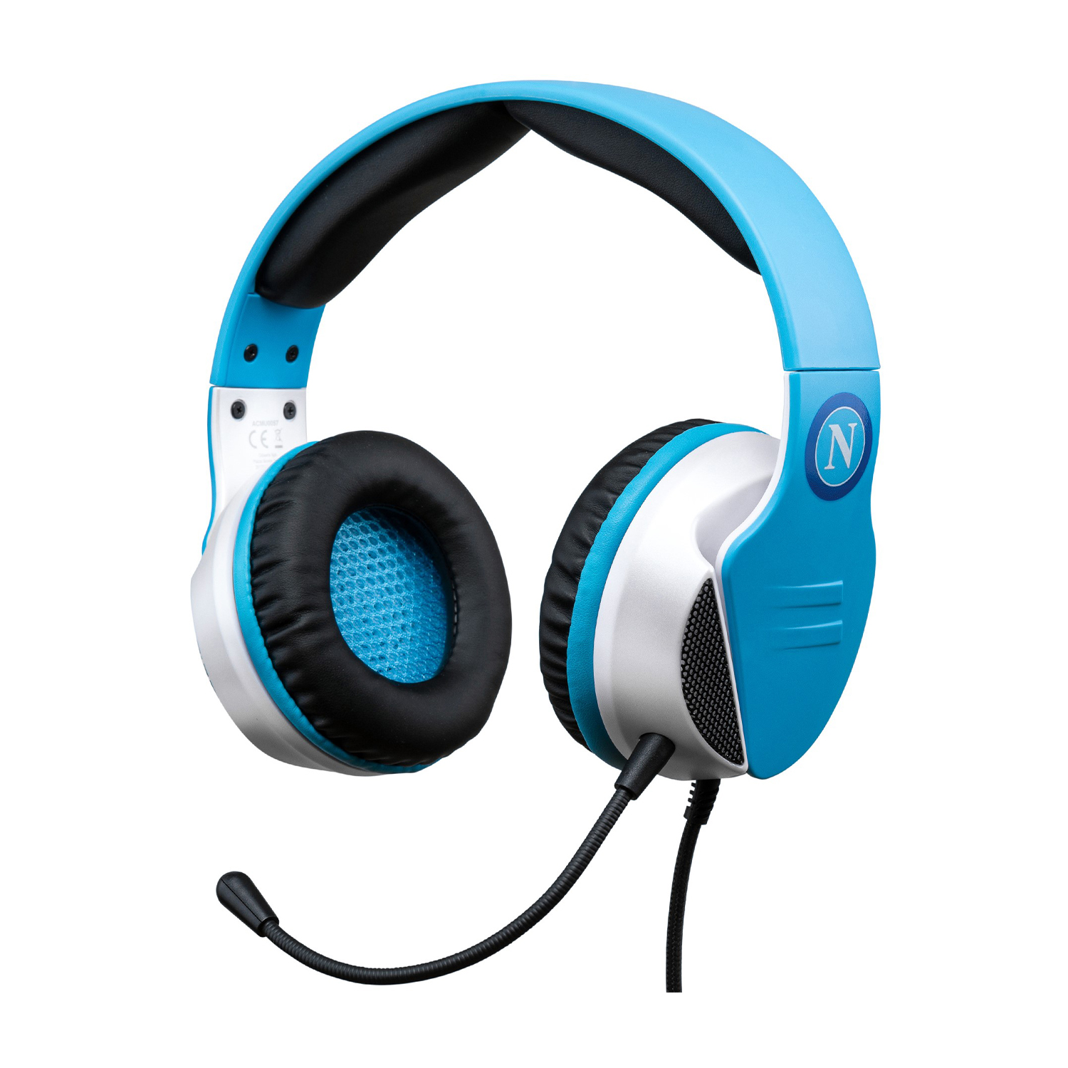 Qubick Wired Headset SSC Napoli Cuffie, azzurro