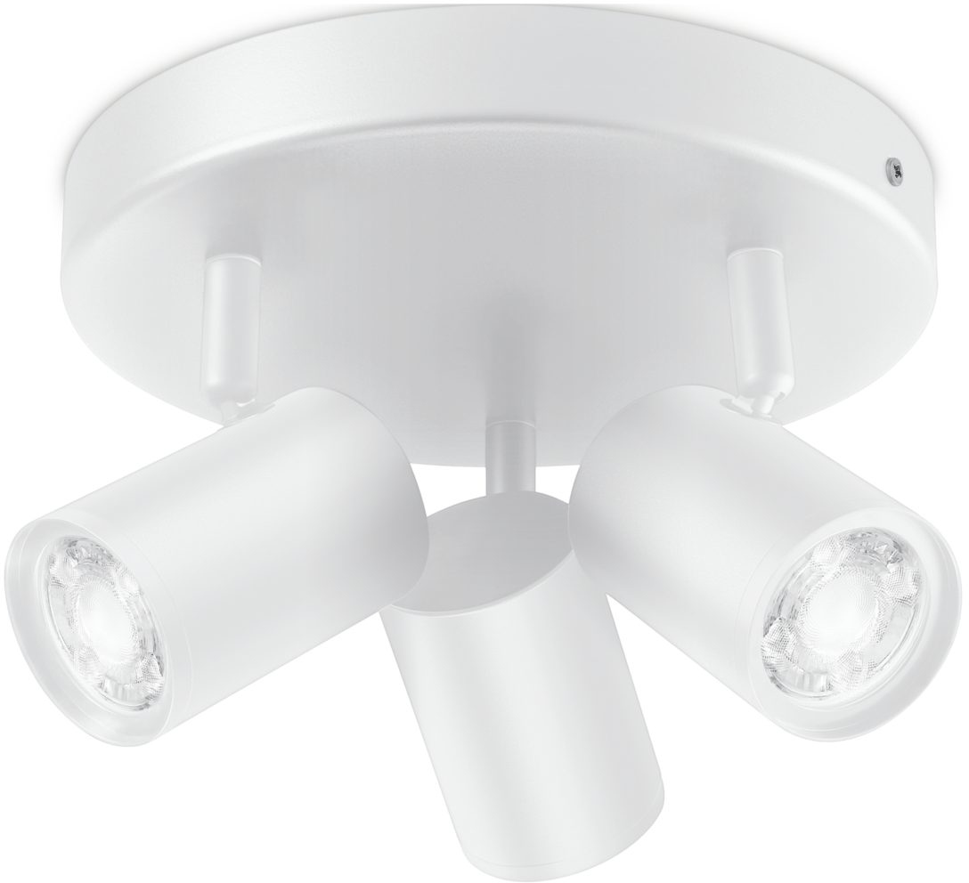 WIZ Luminaire à 3 spots Imageo RGB Blanc (55451100)