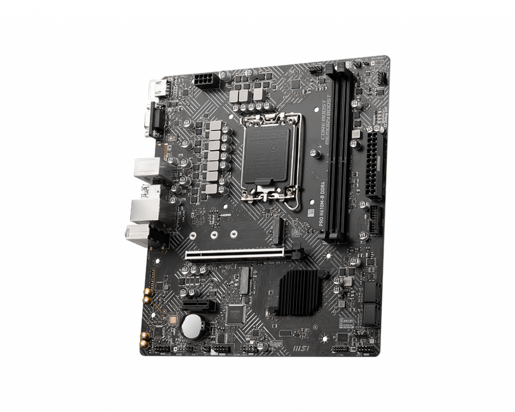 MSI Pro H610M-B DDR4 Soket 1700 DDR4 3200(OC) PCI-E Gen 4 ,M.2 USB3.2 1x 1G LAN mATX Anakart