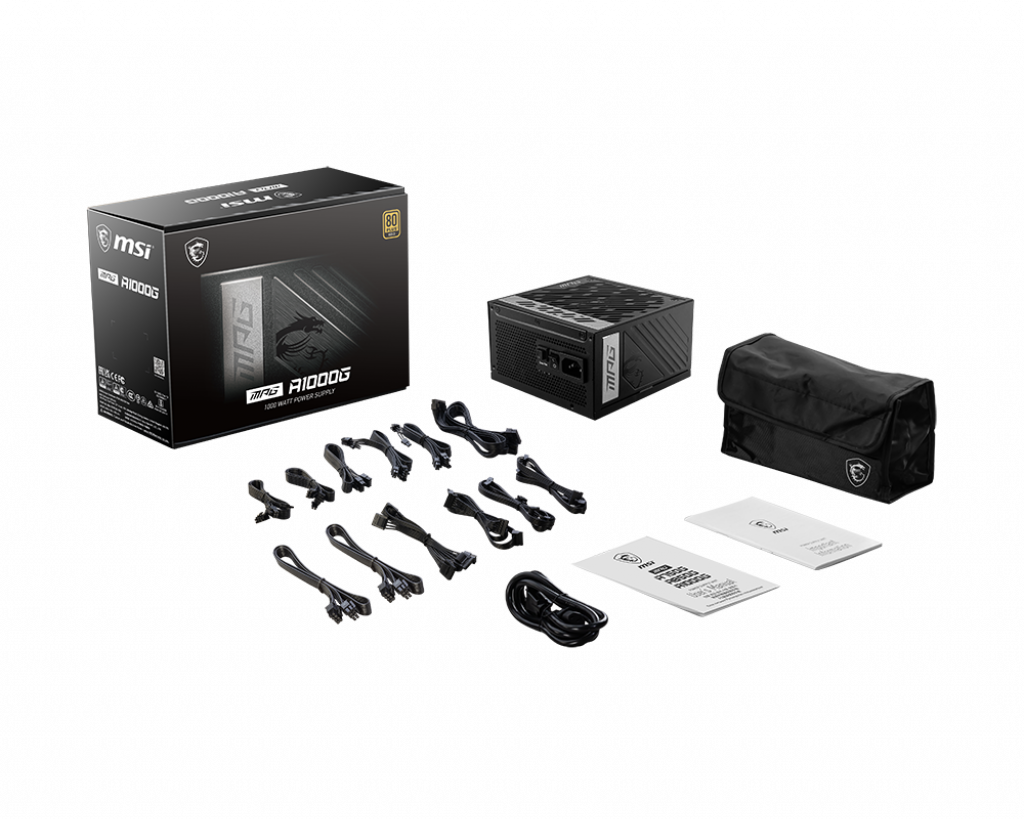 MSI Mpg A1000G 1000W 80+ Gold Full Moduler Power Supply