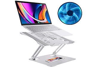 DAYTONA DYT804 Taşınabilir USB Fanlı Alüminyum Laptop Standı Gümüş_1