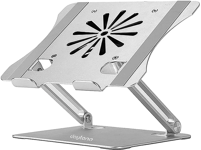 DAYTONA DYT804 Taşınabilir USB Fanlı Alüminyum Laptop Standı Gümüş