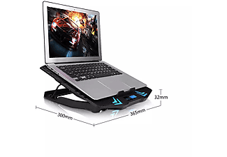 DAYTONA DYT810 Soğutucu Fanlı RGB Laptop Standı Siyah_2