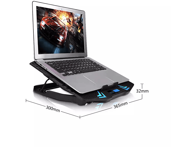 DAYTONA DYT810 Soğutucu Fanlı RGB Laptop Standı Siyah_2