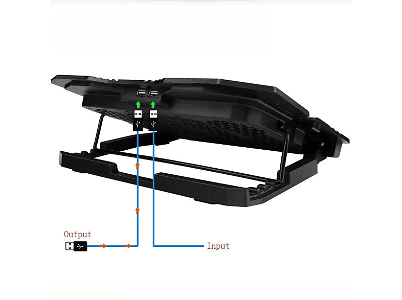 DAYTONA DYT810 Soğutucu Fanlı RGB Laptop Standı Siyah_4