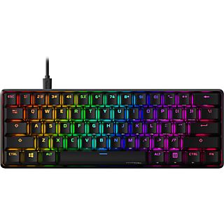 HYPERX Alloy Origins 60 - Mechanisch Gaming Toetsenbord - Ultra Compact - PBT Toetsen - RGB LED Verlichting - US Qwerty - Aqua