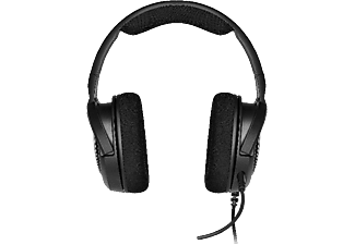 Auriculares gaming - Corsair HS45, De diadema, Con cable, Multiplataforma, Micrófono, Control volumen, Negro