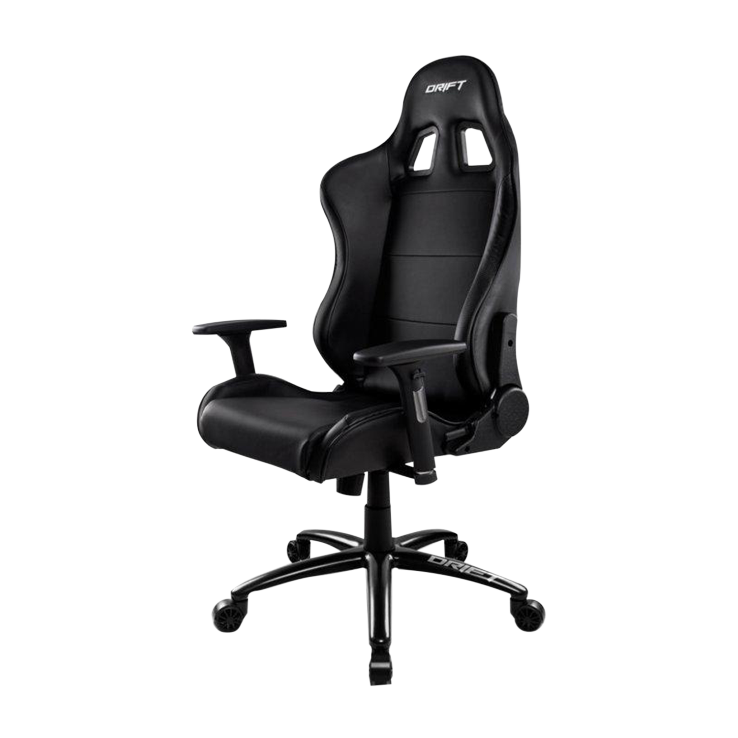 Silla gaming - Drift DR200B, Respaldo reclinable, Asiento basculante, Negro