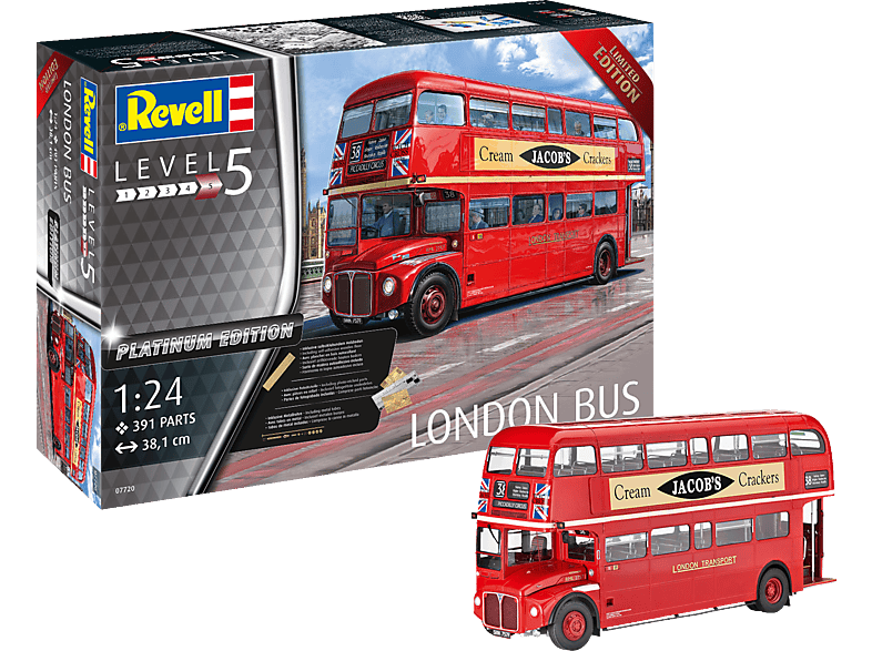 REVELL 07720 London Bus Modellbus, Rot