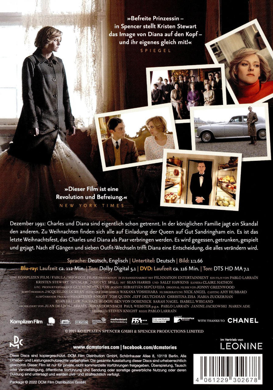 DVD-Cover mit Filmszenen und Text, zeigt eine Frau in schwarzem Mantel, auf weißem Hintergrund.