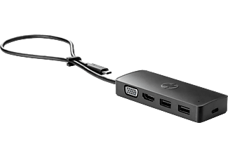 HP 235N8AA Travel USB- C Hub Siyah