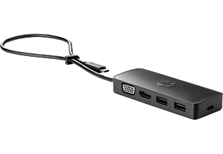 HP 235N8AA Travel USB- C Hub Siyah_0