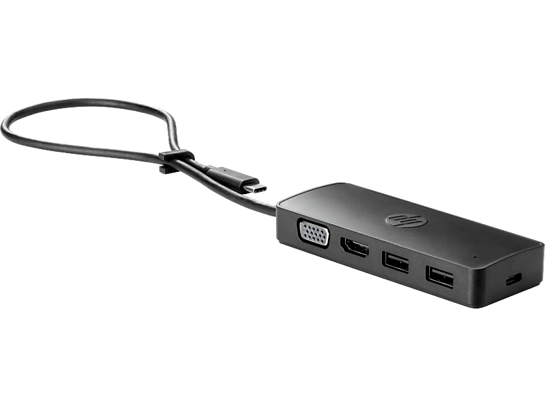 HP 235N8AA Travel USB- C Hub Siyah_0