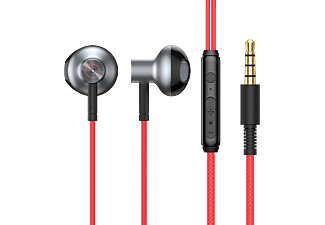 BASEUS Encok Wire H19 Kulak İçi Mikrofonlu Kulaklık Kırmızı