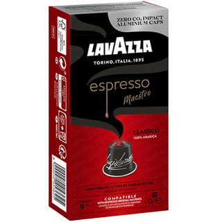 Cápsulas monodosis - Lavazza Espresso Maestro Classico, 10 Cápsulas,  Compatibles con el sistema Nespresso, Rojo