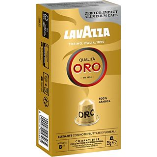 Cápsulas monodosis - Lavazza Qualitá Oro, 10 cápsulas, Compatibles con el sistema Nespresso, Oro