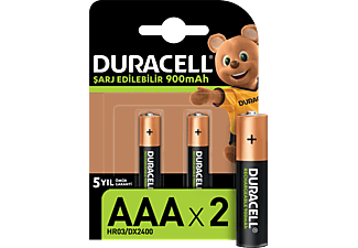 DURACELL AAA 900mAh 2'li Şarj Edilebilir Pil_0