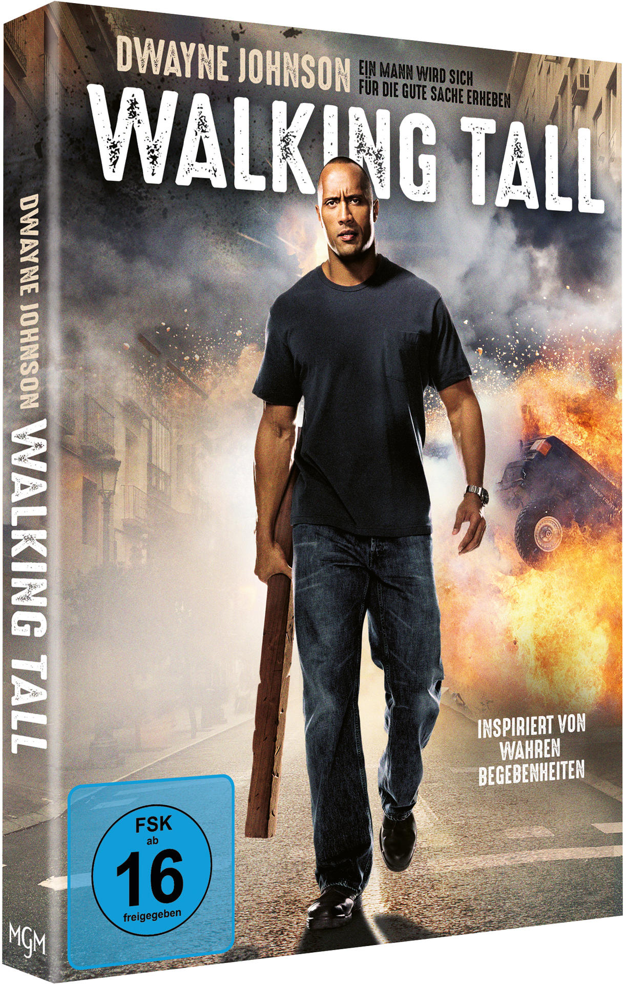DVD-Box von 'Walking Tall' mit Dwayne Johnson auf dem Cover.