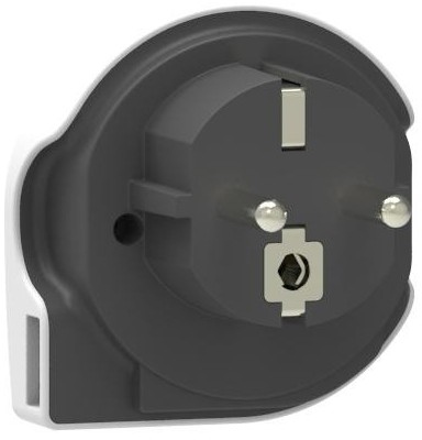 Q2POWER Reis netadapter met USB Wereld naar Europa Wit (Q2P94436)