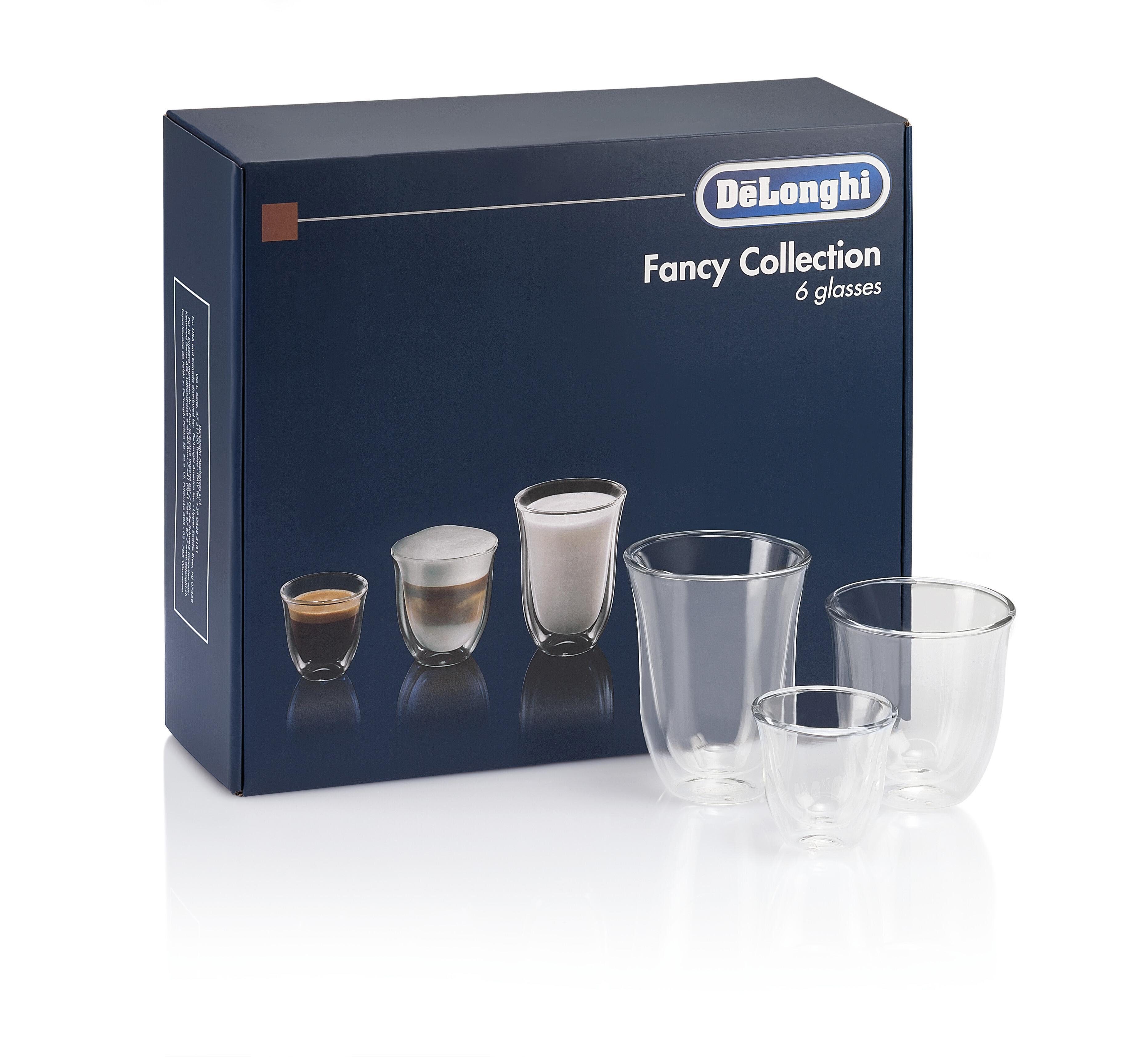 DELONGHI Fancy Collection 6erSet Transparent DLSC302 Kaffeegläser