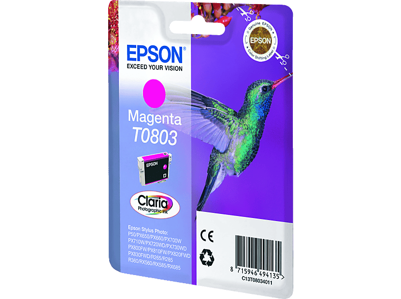 Cartuccia Epson Colibrì (T0803) Magenta