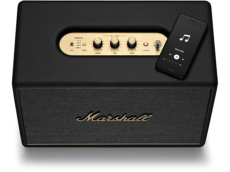 MARSHALL Woburn III Bluetooth Lautsprecher, Schwarz