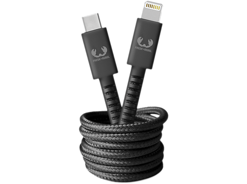 Fresh N Rebel Usb-c / Lightning-kabel 2 M Storm Grey (2clc200sg)