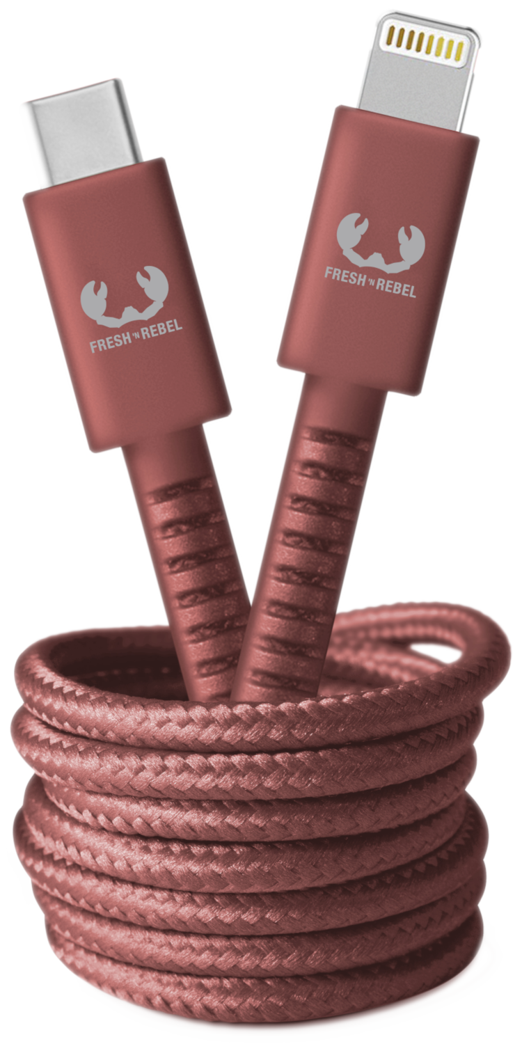 FRESH N REBEL Câble USB-C / Lightning 2 m Safari Red (2CLC200SR)