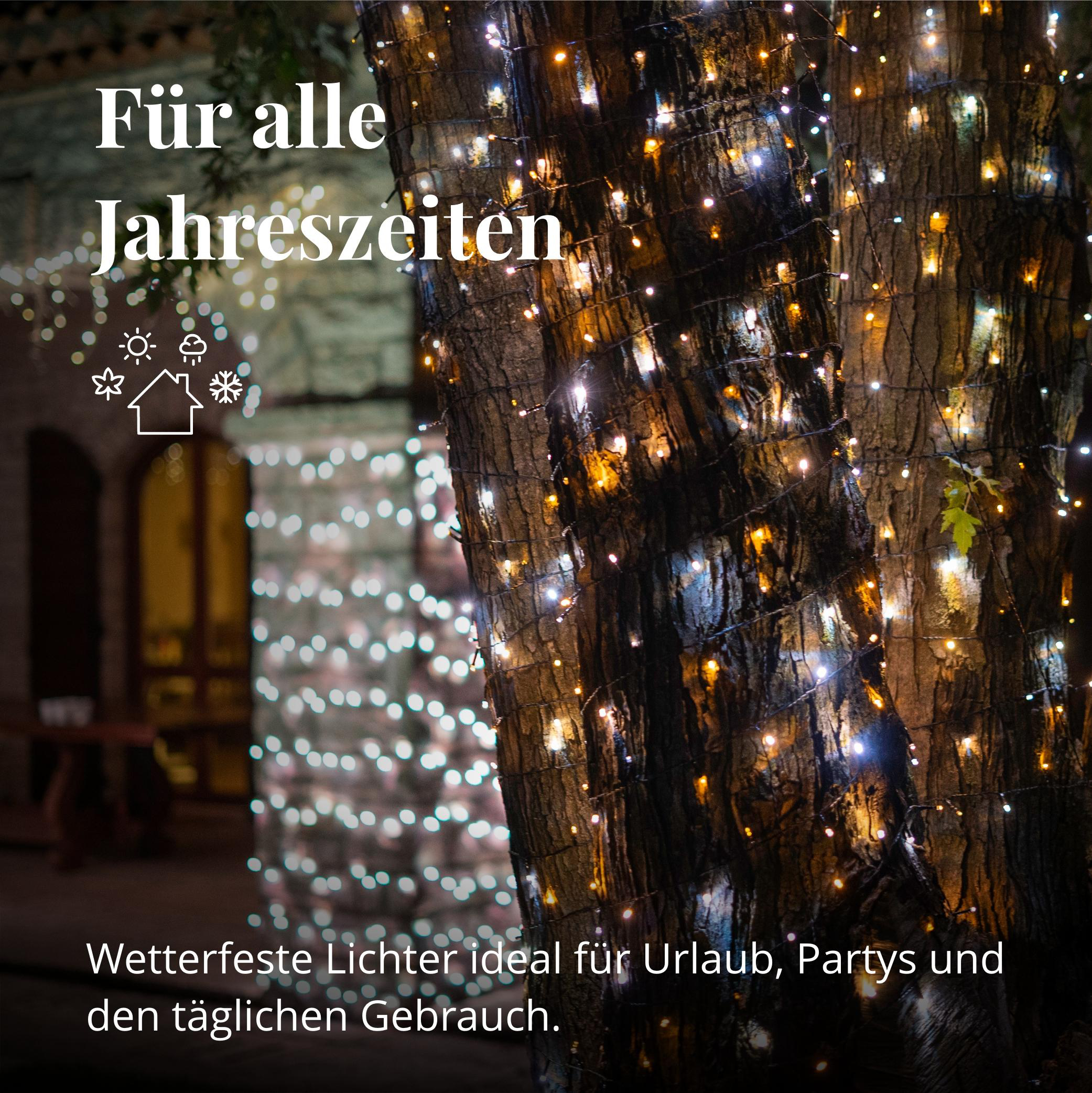TWINKLY TWS400GOP-BEU Strings, WLAN, Gen II, IP44 Lichterketten, Schwarz, Weißtöne