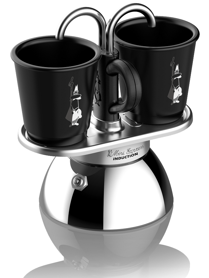 BIALETTI 7310 Mini Express Indukciós kotyogós kávéfőző szett, 2 adagos