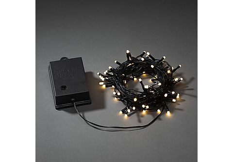 KONSTSMIDE LED Lichterkette, 80er Lichterkette, Schwarz, Warm Weiß  Weihnachtsbeleuchtung günstig bei SATURN bestellen