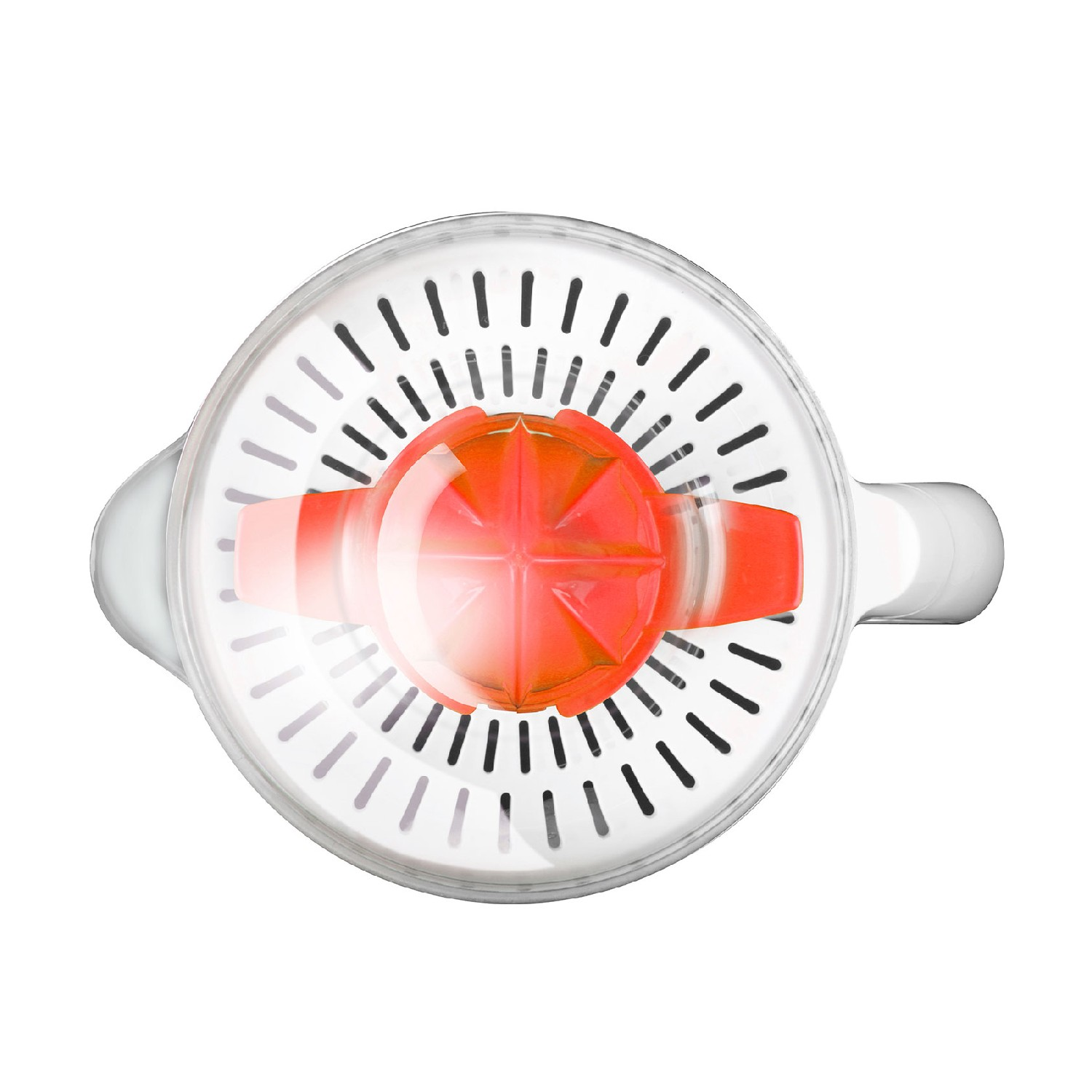 Exprimidor - Taurus TC600, exprimidor eléctrico para zumos de 40 W de potencia, gito ambos sentidos, desmontable, tapa protectora, blanco y naranja