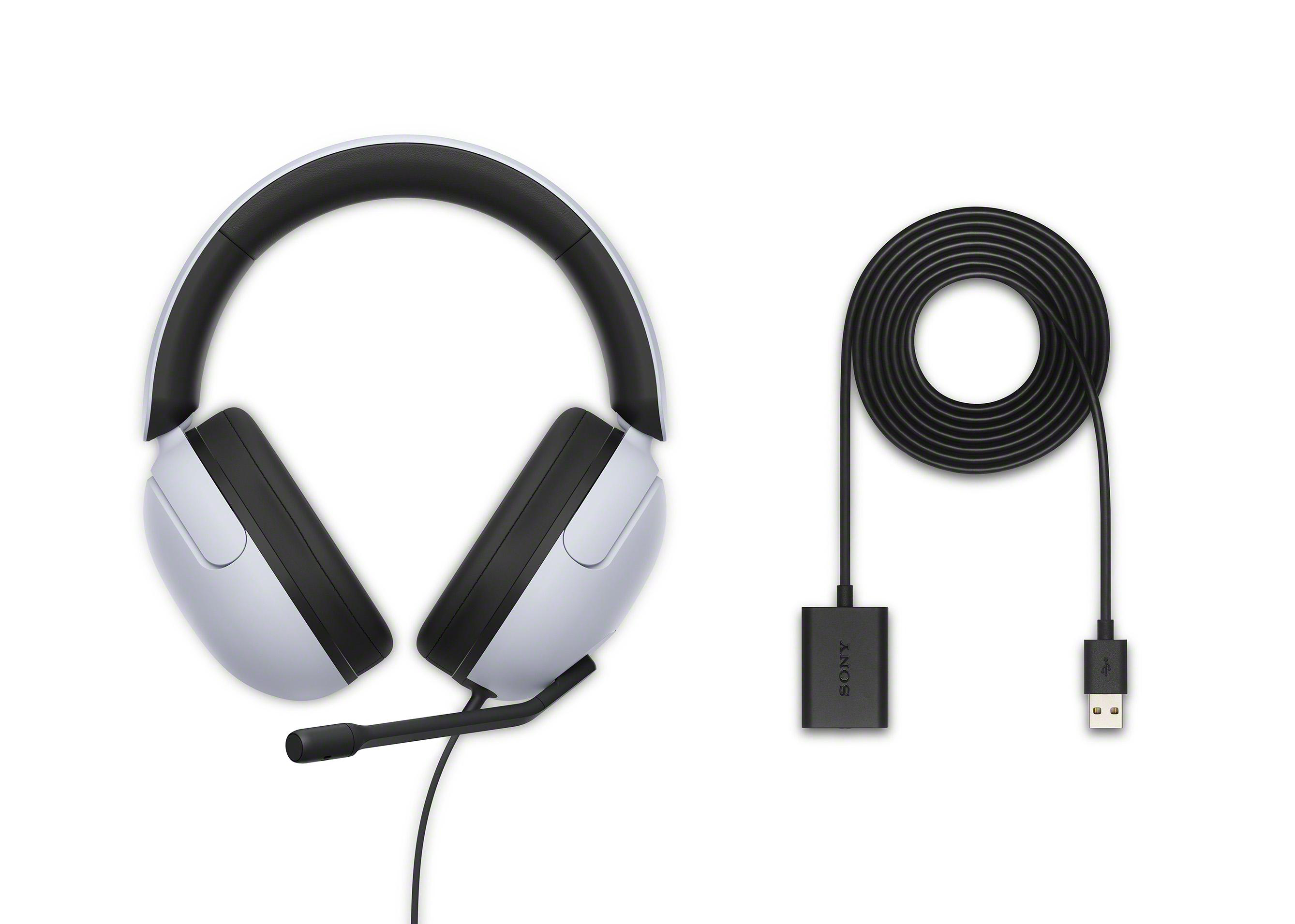 SONY INZONE H3, Over-ear Gaming Weiß Headset