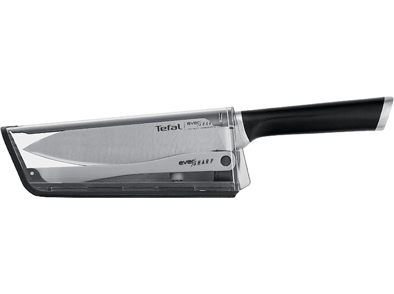 Cuchillo Tefal Ever Sharp 16.5 cm, Inox + Funda afiladora