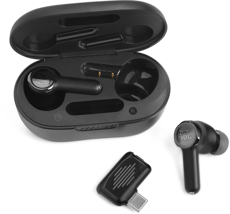 JBL Quantum True Black Bluetooth Kopfhörer Wireless, In-ear