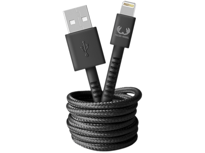 Fresh N Rebel Câble Usb-a Lightning 2 M Storm Grey (2ulc200sg)