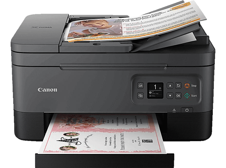 CANON Pixma TS7450A Tintenstrahldruck Netzwerkfähig WLAN 3-in-1 Multifunktionsdrucker