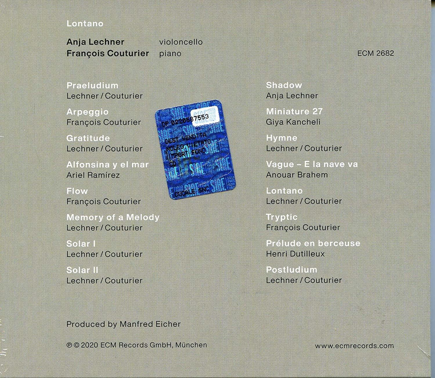 Albumcover mit Text und Aufkleber, auf hellbraunem Hintergrund.