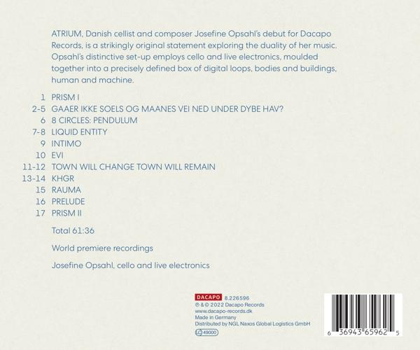Josefine Opsahl - ATRIUM  - (CD)