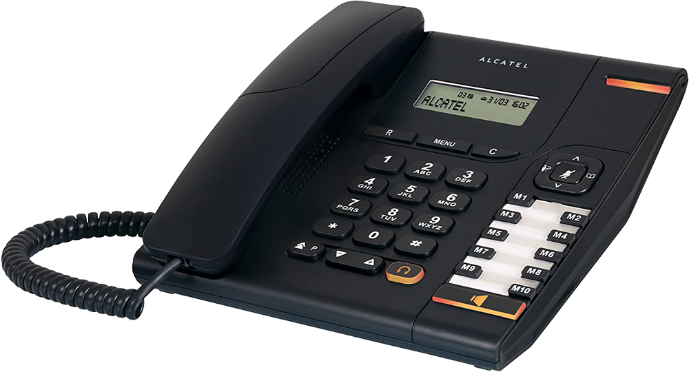 ALCATEL TEMPORIS 580 Fekete vezetékes telefon