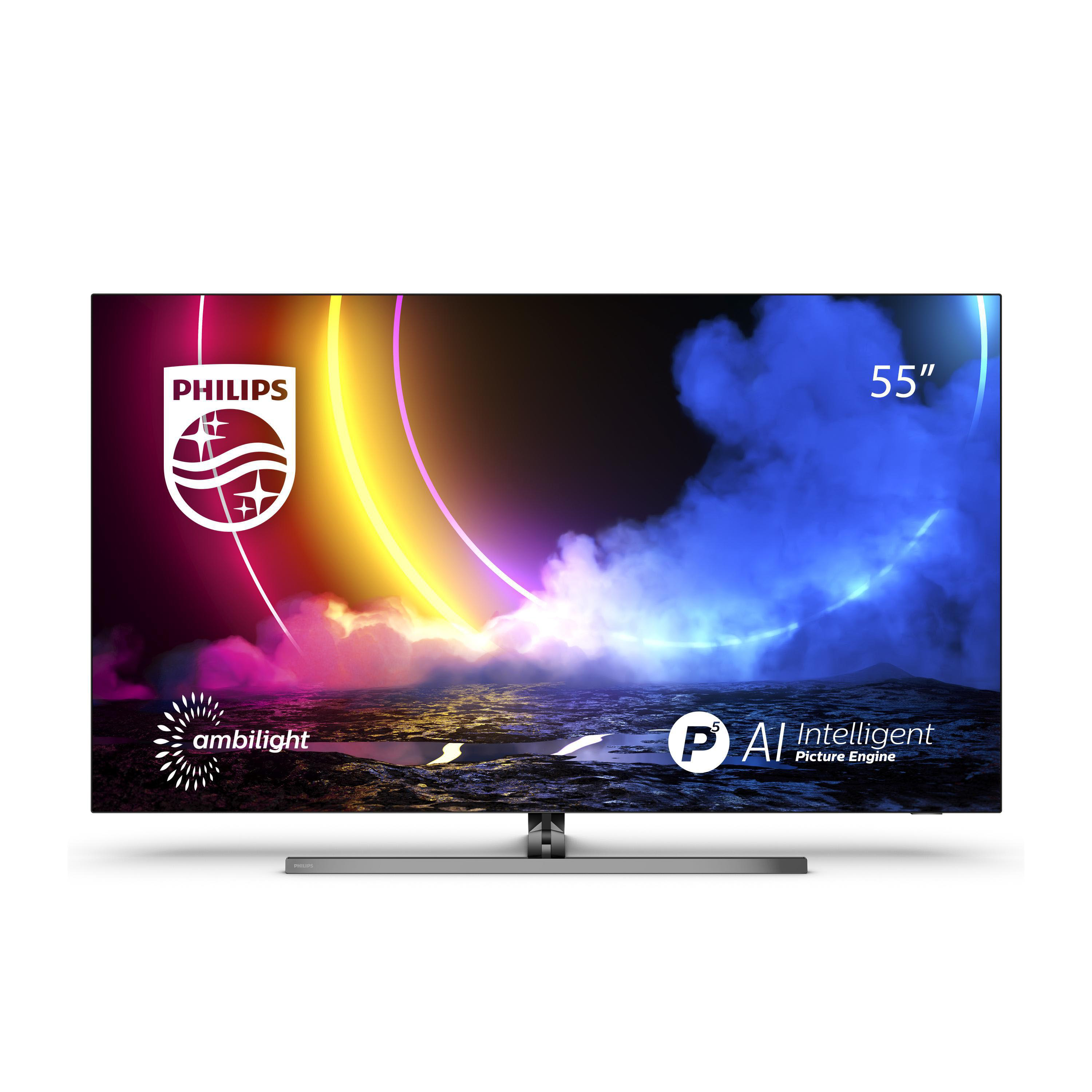 PHILIPS 55OLED856/12 OLED TV (Flat, 55 Zoll / 139 cm, UHD 4K, SMART TV, Ambilight, Android TV™ 10 (Q))