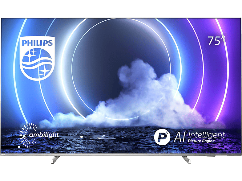 75 (Flat, / PHILIPS TV, Ambilight, LED cm, TV™ SMART 189 (Q)) TV Zoll UHD 10 4K, Android 75PML9506