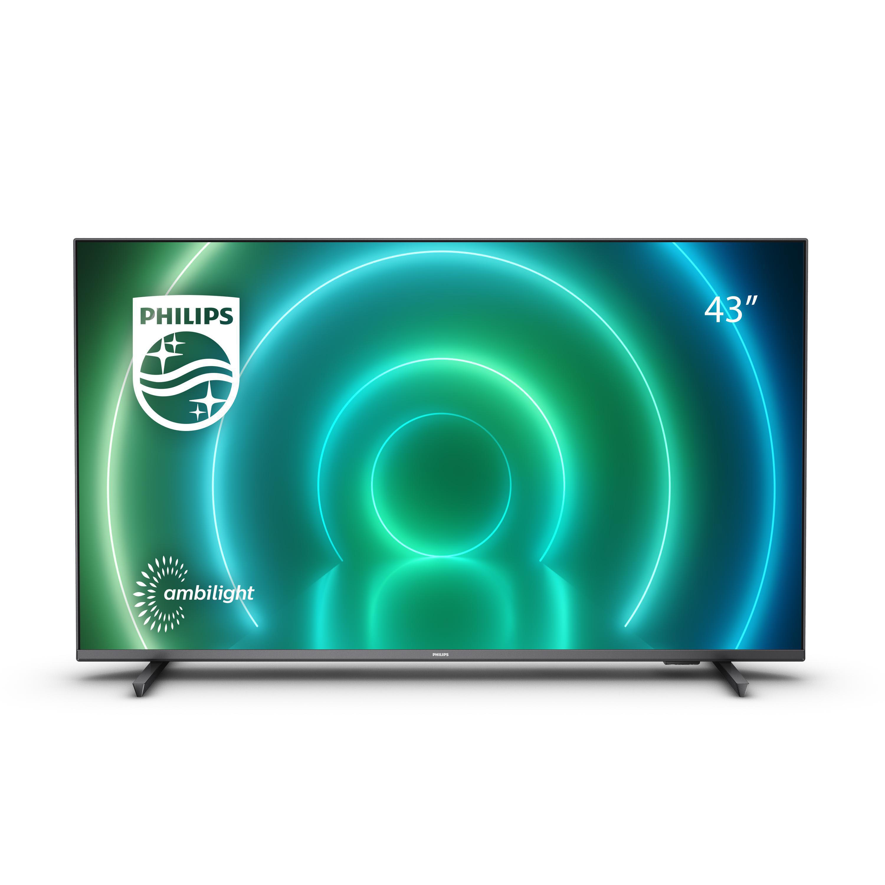 PHILIPS 43PUS7906/12 LED TV (Flat, 43 Zoll / 108 cm, UHD 4K, SMART TV, Ambilight, Android TV™ 10 (Q))