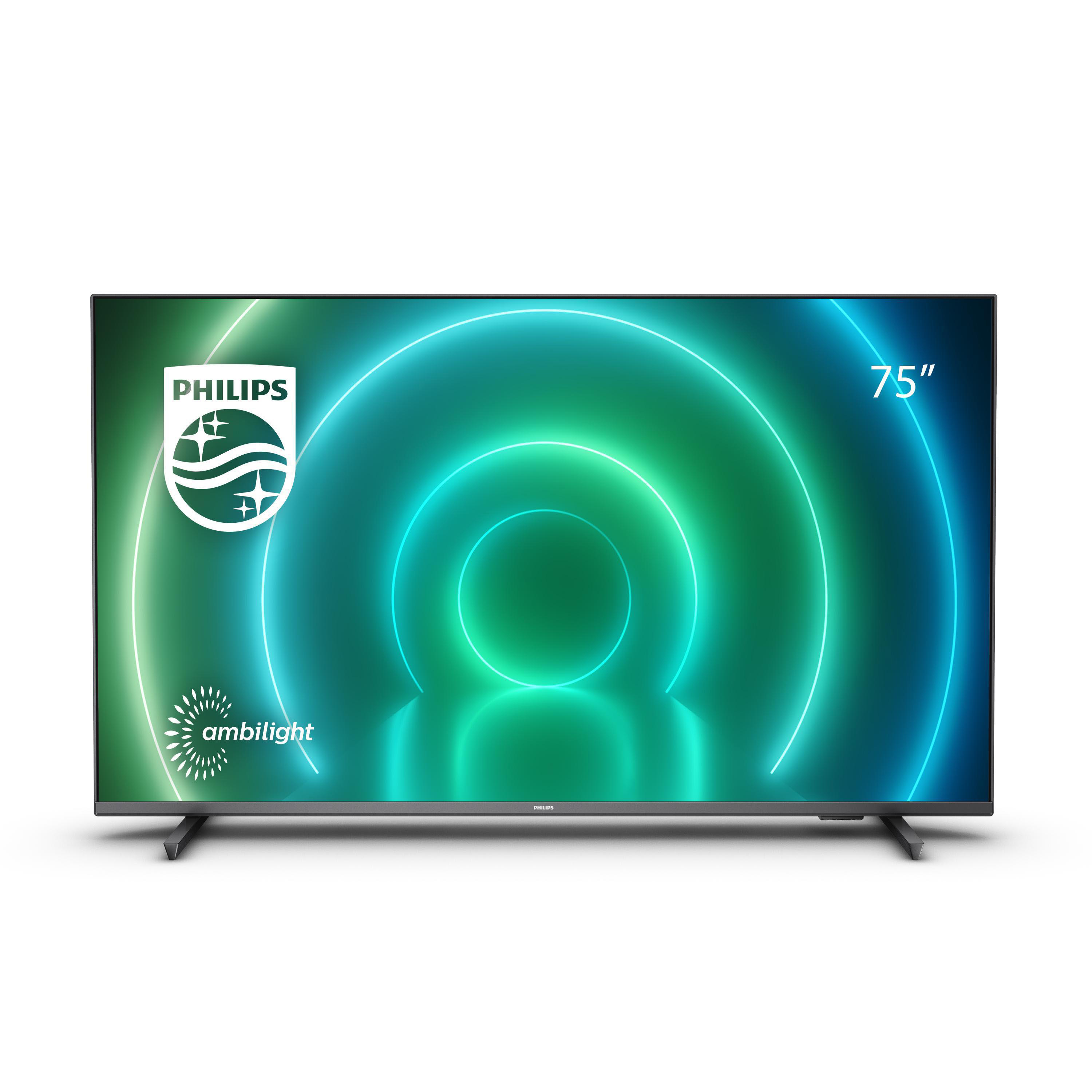 PHILIPS 75PUS7906/12 LED TV (Flat, 75 Zoll / 189 cm, UHD 4K, SMART TV, Ambilight, Android TV™ 10 (Q))