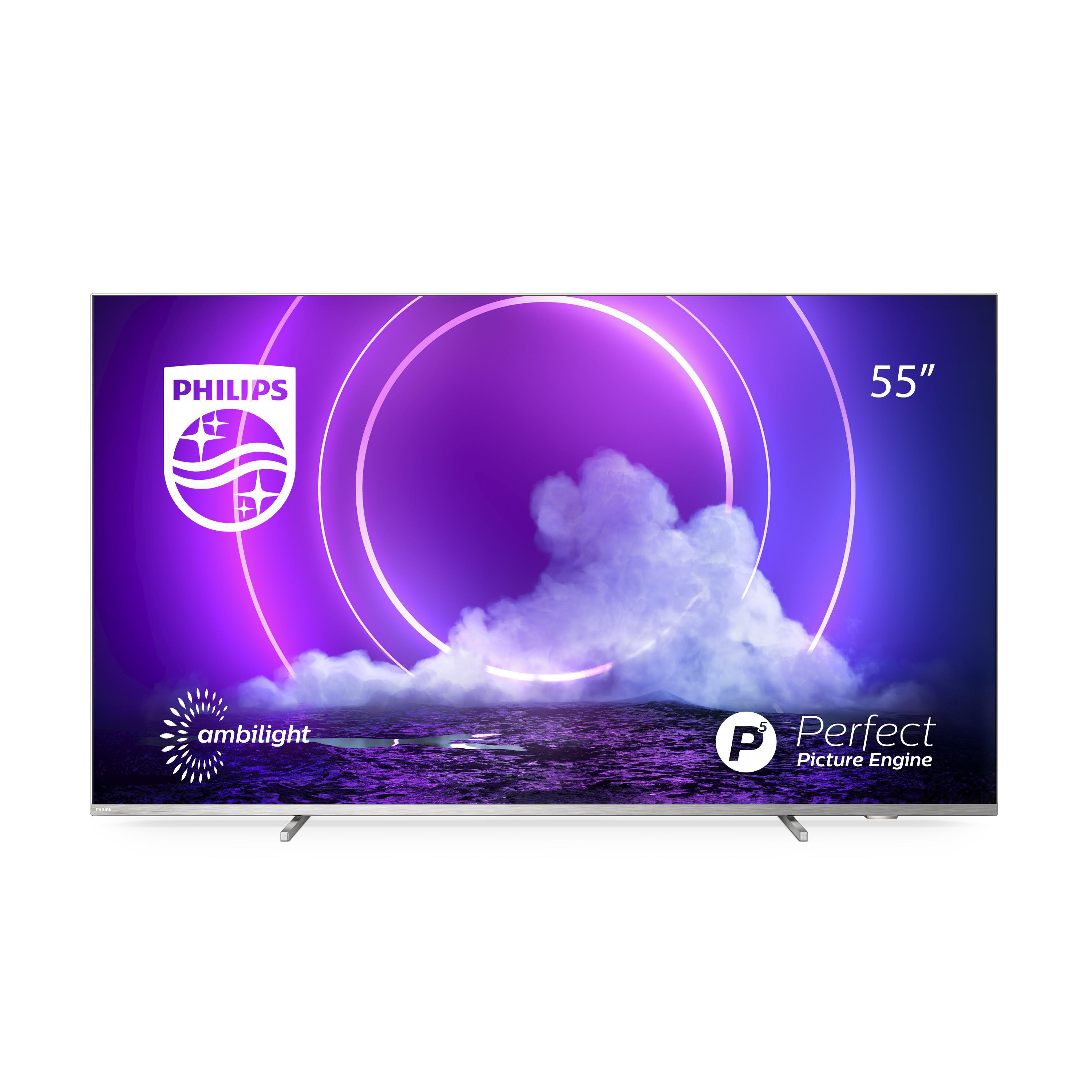Zoll 55 4K, / (Flat, LED 55PUS9206/12 SMART PHILIPS UHD TV 139 cm, Ambilight) TV,