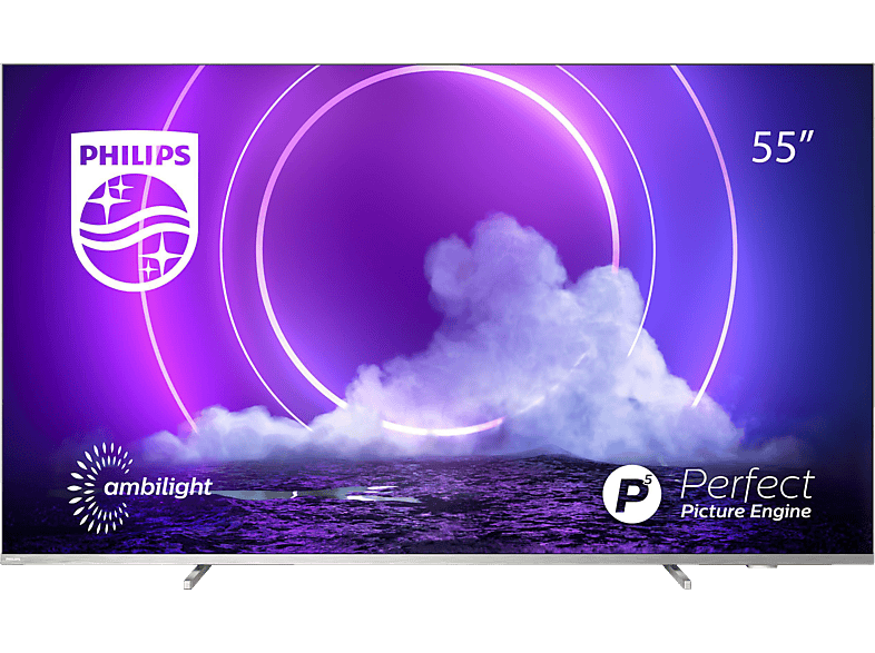 PHILIPS 55PUS9206/12 LED TV (Flat, 4K, / UHD cm, TV, SMART Ambilight) 55 Zoll 139